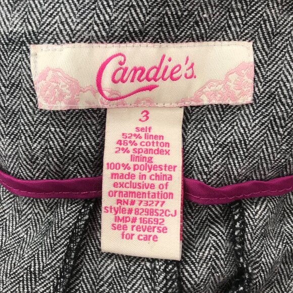 Womens Vintage Y2K Gray Linen Low Rise Indie Grunge Bootcut Chino Dress Pants /3 - Picture 7 of 7